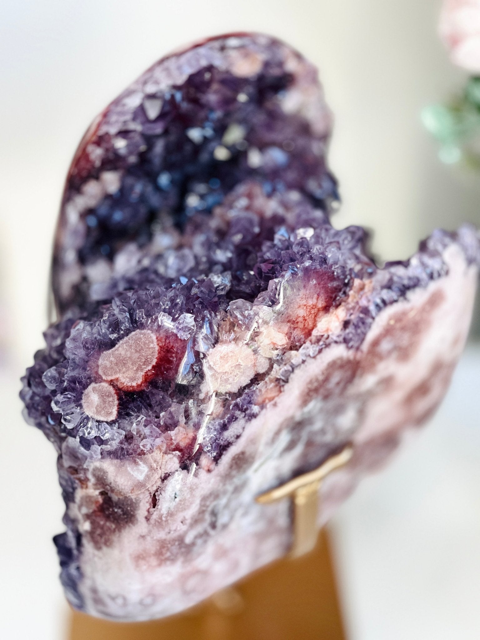 XXL Deep Purple Amethyst Geode Freeform with Hematoid Quartz | 8.3kg | Museum-Grade - Million Years Crystal