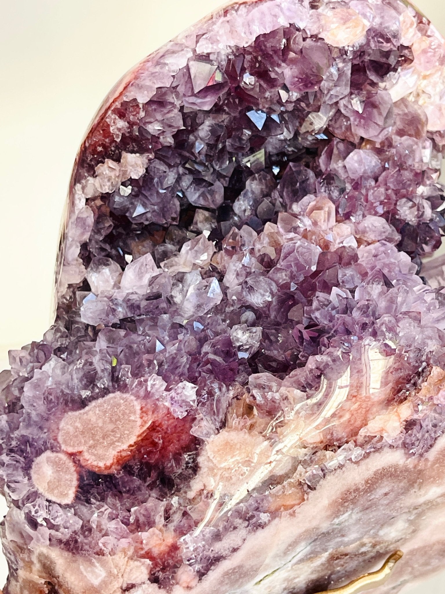 XXL Deep Purple Amethyst Geode Freeform with Hematoid Quartz | 8.3kg | Museum-Grade - Million Years Crystal