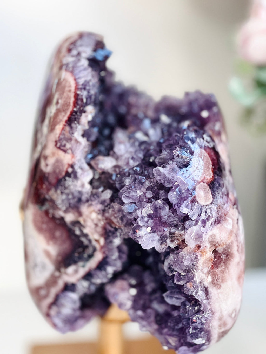 XXL Deep Purple Amethyst Geode Freeform with Hematoid Quartz | 8.3kg | Museum-Grade - Million Years Crystal