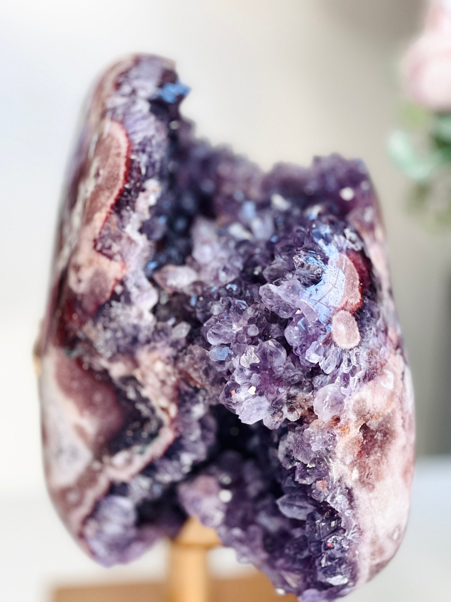 XXL Deep Purple Amethyst Geode Freeform with Hematoid Quartz | 8.3kg | Museum-Grade - Million Years Crystal