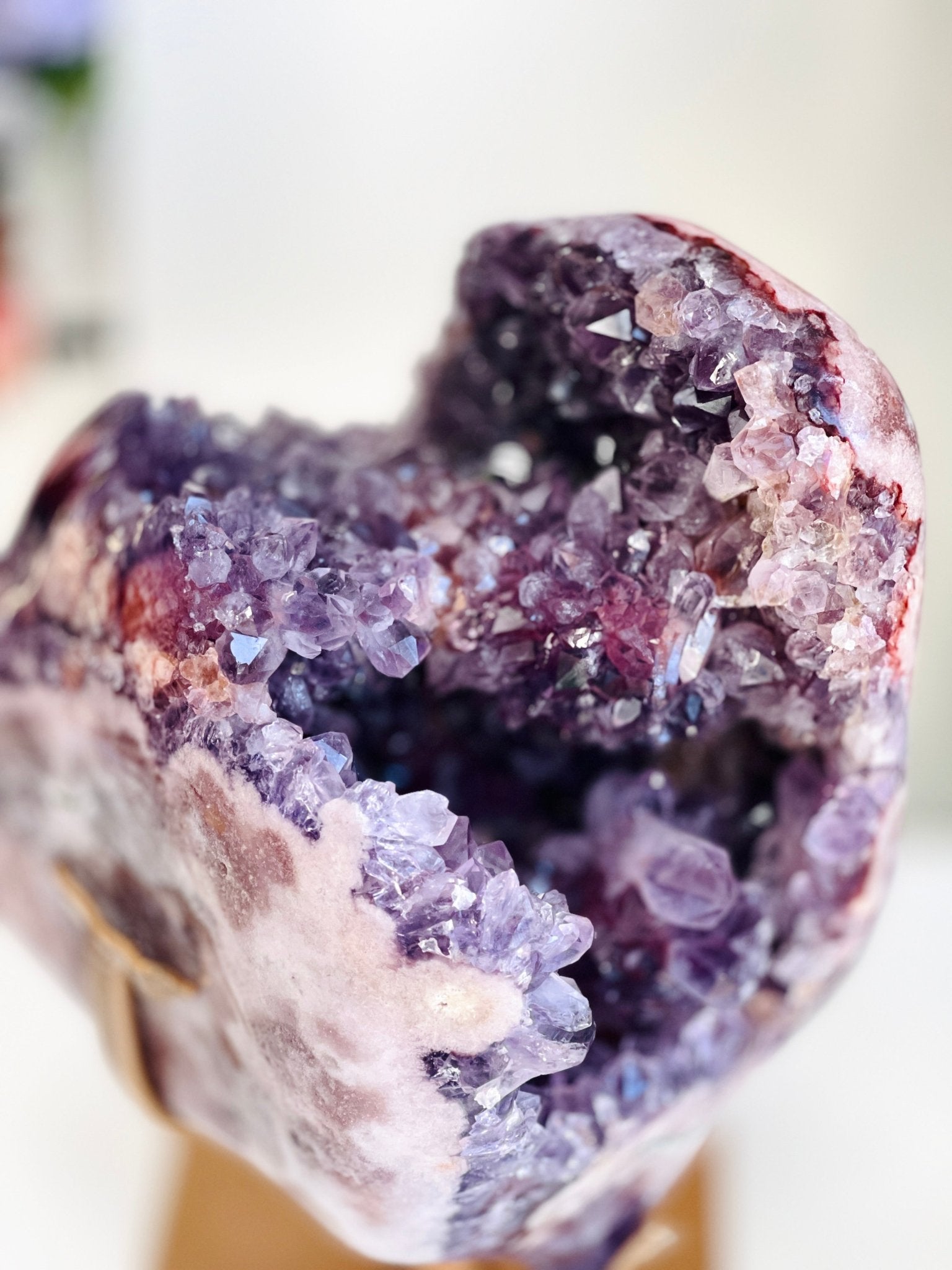 XXL Deep Purple Amethyst Geode Freeform with Hematoid Quartz | 8.3kg | Museum-Grade - Million Years Crystal