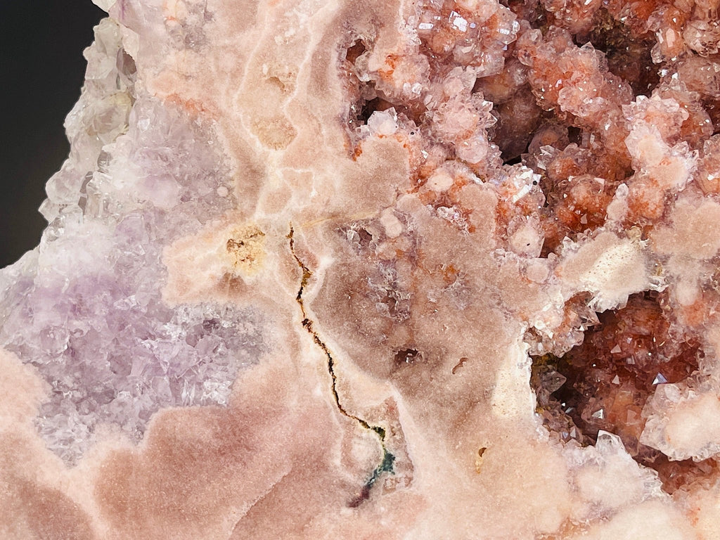 XXL Museum Quality Pink Amethyst Slab on Spinning Stand | 6.86kg Statement Piece - Million Years Crystal